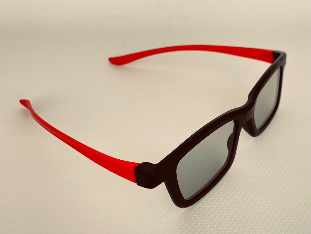 Lunettes passives 3D (500 pièces) - Rouge