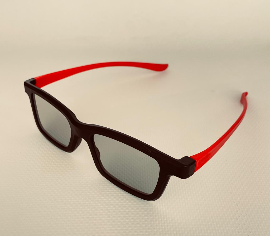 Lunettes passives 3D (500 pièces) - Rouge