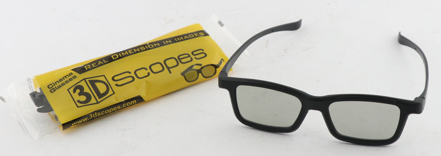 3D Passiv Brille (500 Stück) - Schwarz